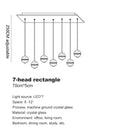 GobekUsa Crystal Ball LED Chandelier for Modern Living Room & Bedroom décor