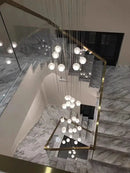 GobekUsa Crystal Ball LED Chandelier for Modern Living Room & Bedroom décor