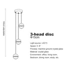 GobekUsa Crystal Ball LED Chandelier for Modern Living Room & Bedroom décor