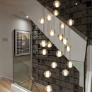 GobekUsa Crystal Ball LED Chandelier Pendant Light for Living Room Kitchen Lighting