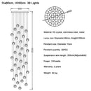 GobekUsa Crystal Ball LED Chandelier Pendant Light for Living Room Kitchen Lighting