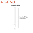 GobekUsa Crystal Ball Nordic LED Chandelier - Modern Staircase Decorative Lighting
