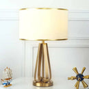 GobekUsa Crystal Bedside Lamp: Modern Nordic Design, Fabric Lampshade for Living Room & Bedroom