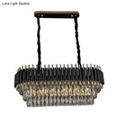 GobekUsa Modern Crystal Block Island Pendant Light