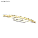 GobekUsa Modern Crystal Bow Wall Sconce in Clear/Champagne, 17-27.5" Wide