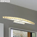 GobekUsa Modern Crystal Bow Wall Sconce in Clear/Champagne, 17-27.5" Wide