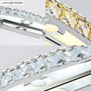 GobekUsa Modern Crystal Bow Wall Sconce in Clear/Champagne, 17-27.5" Wide