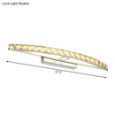GobekUsa Modern Crystal Bow Wall Sconce in Clear/Champagne, 17-27.5" Wide