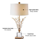 GobekUsa Crystal Branch Table Lamp: Modern Luxe Decor for Bedroom, Living Room & Home Reading