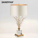 GobekUsa Crystal Branch Table Lamp: Modern Luxe Decor for Bedroom, Living Room & Home Reading