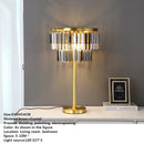 GobekUsa Crystal Brass Floor Lamp: Modern Nordic Style LED Standing Light