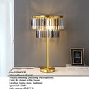GobekUsa Crystal Brass Floor Lamp: Modern Nordic Style LED Standing Light