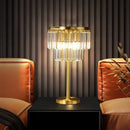 GobekUsa Crystal Brass Floor Lamp: Modern Nordic Style LED Standing Light
