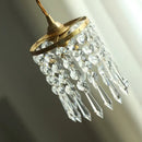 GobekUsa Crystal Brass LED Pendant Light: Modern Nordic Style, Adjustable Wire, E14 Fixture
