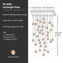 GobekUsa Crystal Bubble Ball Pendant Light for Home Decor and Hospitality Spaces