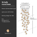 GobekUsa Crystal Bubble Ball Pendant Light for Home Decor and Hospitality Spaces