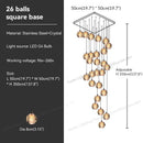 GobekUsa Crystal Bubble Ball Pendant Light for Home Decor and Hospitality Spaces