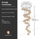 GobekUsa Crystal Bubble Ball Pendant Light for Home Decor and Hospitality Spaces