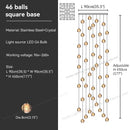 GobekUsa Crystal Bubble Ball Pendant Light for Home Decor and Hospitality Spaces