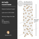 GobekUsa Crystal Bubble Ball Pendant Light for Home Decor and Hospitality Spaces