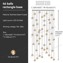 GobekUsa Crystal Bubble Ball Pendant Light for Home Decor and Hospitality Spaces