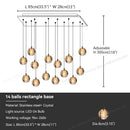 GobekUsa Crystal Bubble Ball Pendant Light for Home Decor and Hospitality Spaces