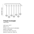 GobekUsa Crystal Bubble Ball Pendant Light for Home Decor and Hospitality Spaces