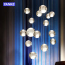 GobekUsa Crystal Bubble Ball Pendant Light for Home Decor and Hospitality Spaces