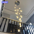 GobekUsa Crystal Bubble Ball Pendant Light for Home Decor and Hospitality Spaces