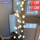 GobekUsa Crystal Bubble Ball Pendant Light for Home Decor and Hospitality Spaces