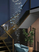 GobekUsa Crystals Pendant Light Indoor Chandelier - Minimalist Hanging Lamp for Modern Spaces