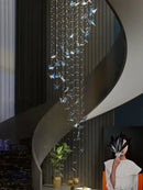 GobekUsa Crystals Pendant Light Indoor Chandelier - Minimalist Hanging Lamp for Modern Spaces