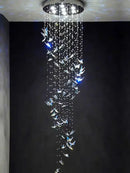GobekUsa Crystals Pendant Light Indoor Chandelier - Minimalist Hanging Lamp for Modern Spaces