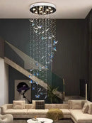 GobekUsa Crystals Pendant Light Indoor Chandelier - Minimalist Hanging Lamp for Modern Spaces