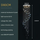 GobekUsa Crystals Pendant Light Indoor Chandelier - Minimalist Hanging Lamp for Modern Spaces