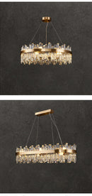 GobekUsa Modern Crystal Chandelier Lighting for Dining Room