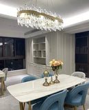 GobekUsa Modern Crystal Chandelier Lighting for Dining Room