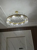 GobekUsa Modern Crystal Chandelier Lighting for Dining Room