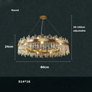 GobekUsa Modern Crystal Chandelier Lighting for Dining Room