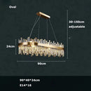 GobekUsa Modern Crystal Chandelier Lighting for Dining Room