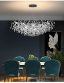 GobekUsa Modern Crystal Chandelier with LED Lighting