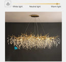 GobekUsa Modern Crystal Chandelier with LED Lighting