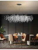 GobekUsa Modern Crystal Chandelier with LED Lighting