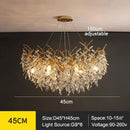 GobekUsa Modern Crystal Chandelier with LED Lighting