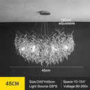 GobekUsa Modern Crystal Chandelier with LED Lighting