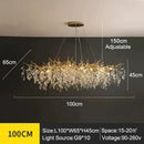 GobekUsa Modern Crystal Chandelier with LED Lighting