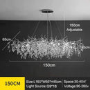 GobekUsa Modern Crystal Chandelier with LED Lighting