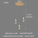 GobekUsa Crystal Columnar Chandelier Stair Light for Home, Restaurant, Bar, and Villa