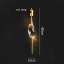 GobekUsa Crystal Copper Wall Sconce for Dining Room, Living Room, and Bar