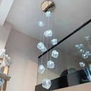 GobekUsa Cube Chandelier Pendant Lights for Restaurant Loft Stairwell Bedroom Art Décor